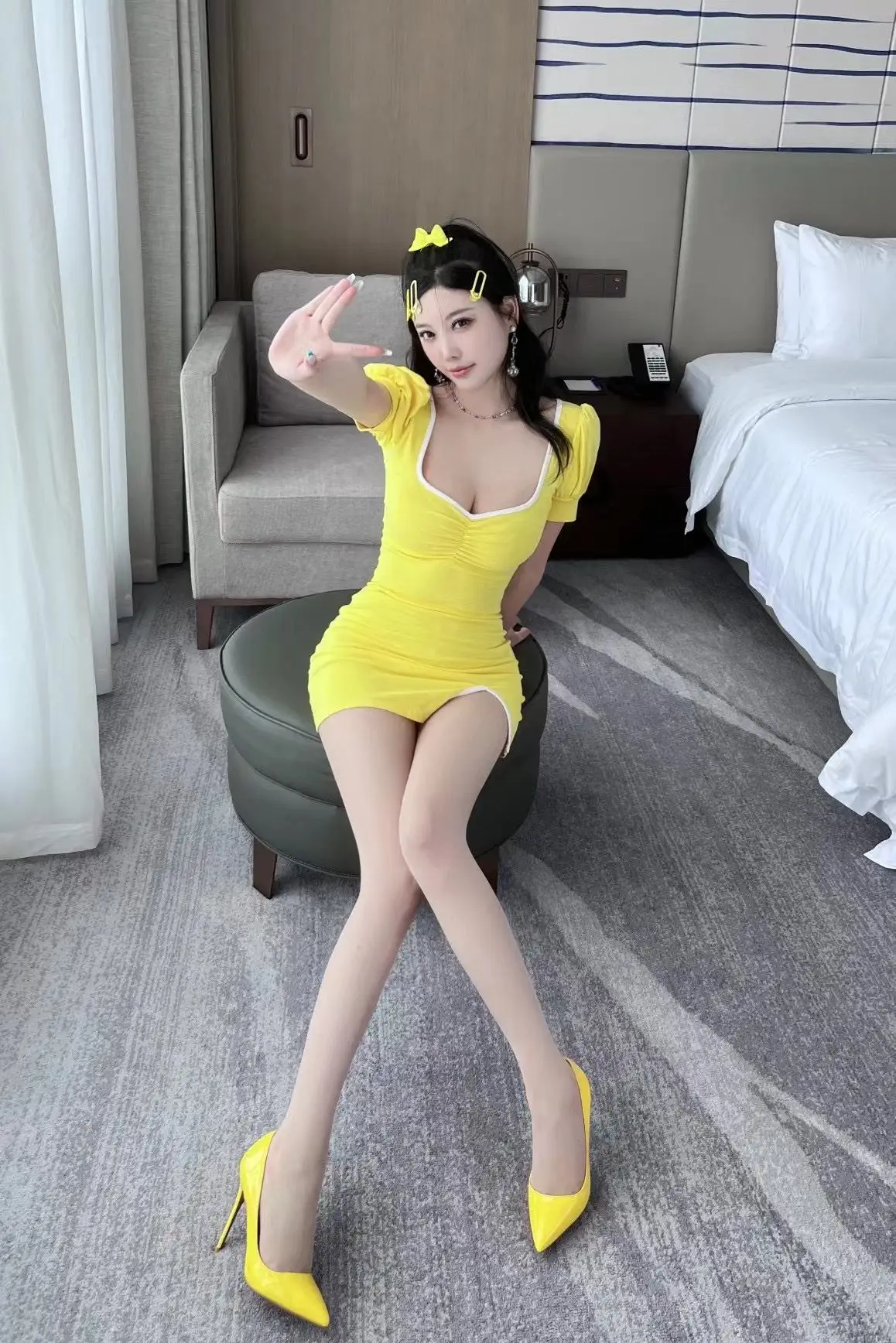 杨晨晨_NO.014_黄色配肉丝 - M940.COM 内部私购-第2张